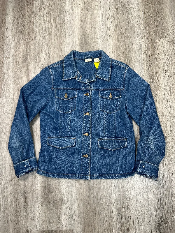 Jacket Denim By Falls Creek In Blue Denim, Size: L