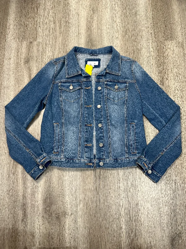 Jacket Denim By Loft In Blue Denim, Size: M