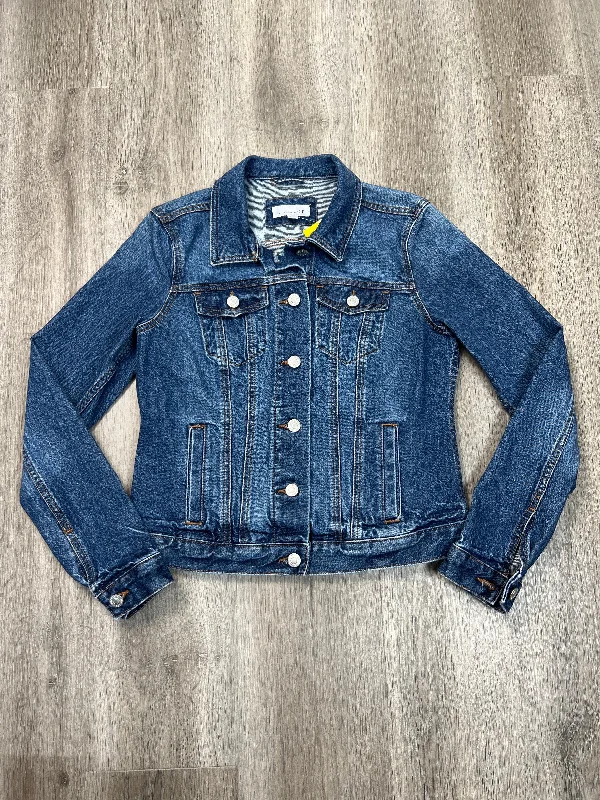 Jacket Denim By Loft In Blue Denim, Size: Xs