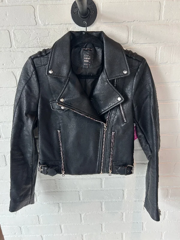 Jacket Moto By Zara In Black, Size: Xs