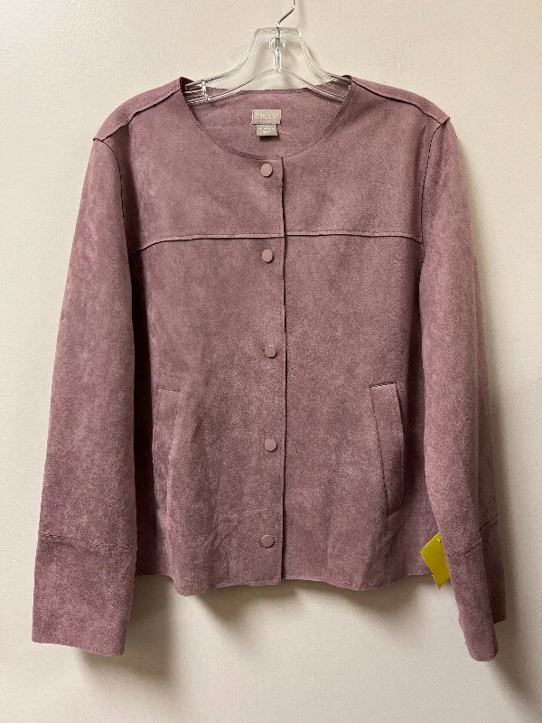 Jacket Other By Chicos In Purple, Size: L