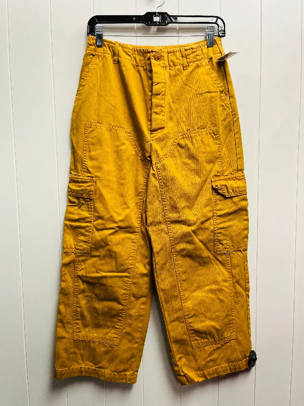 Pants Cargo & Utility By Universal Thread In Yellow, Size: 6