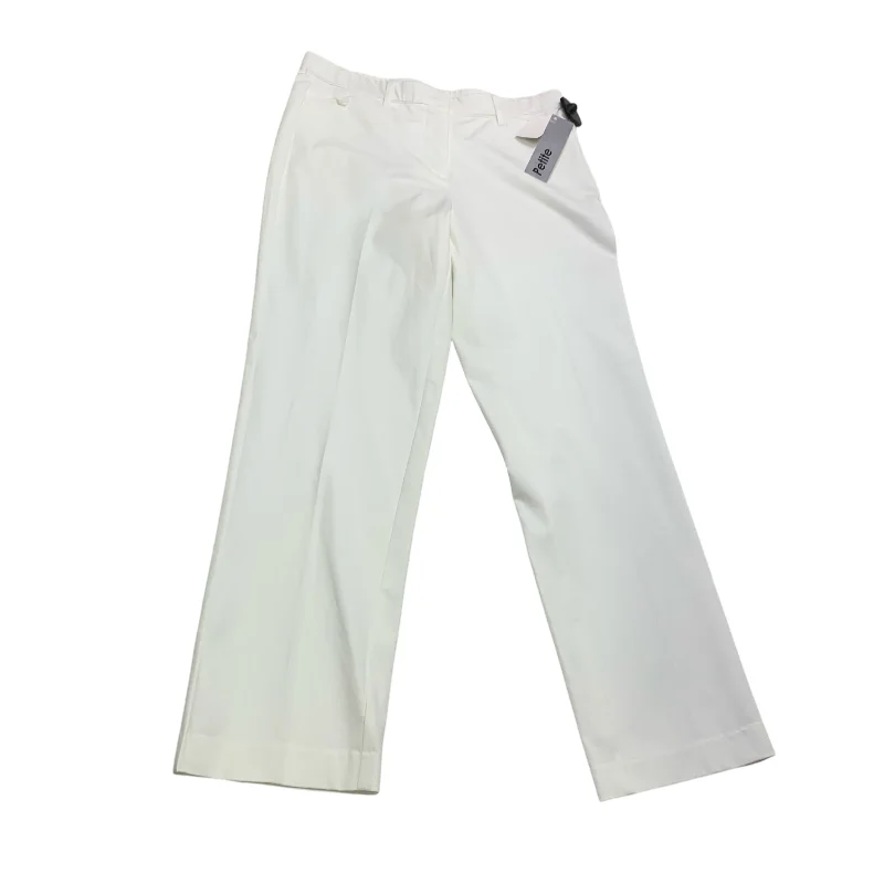 PANTS CHINOS & KHAKIS ISAAC MIZRAHI LIVE QVC in WHITE, Size: 10PETITE