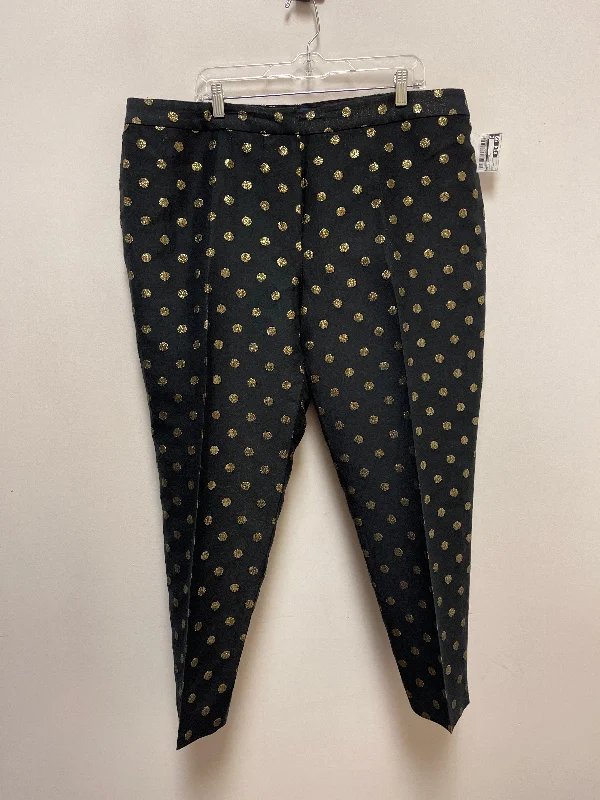 Pants Cropped By Talbots In Polkadot Pattern, Size: 20