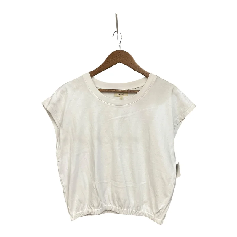 Top Sleeveless By Madewell In White, Size: L