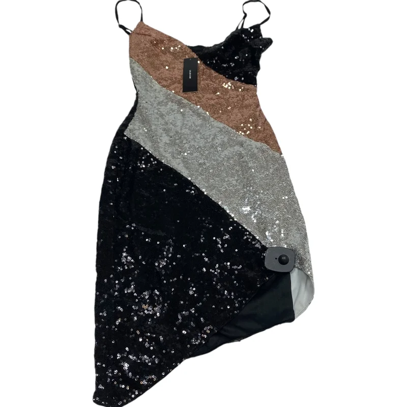 Dress Party Short By Lulus In Black & Silver, Size: Xs