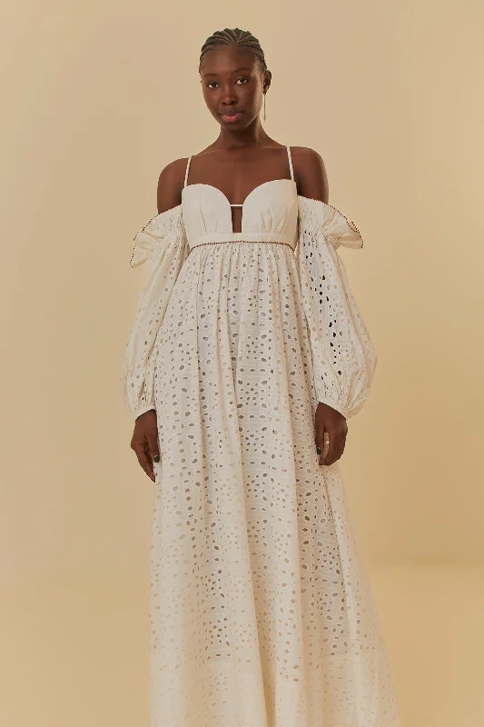 Off-White 3D Flower Maxi Dress