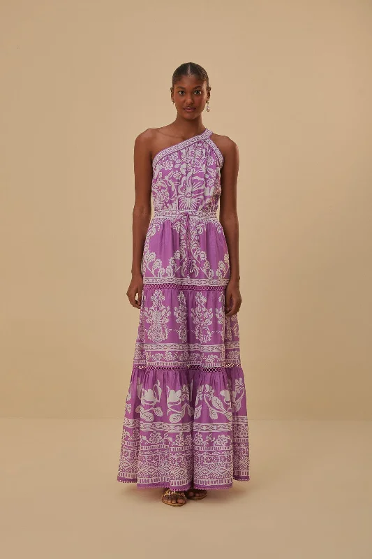 Lilac Sweet Garden Maxi Dress