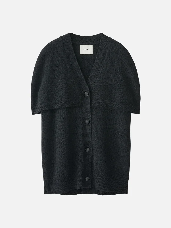 Kendal Cashmere Cardigan in Black