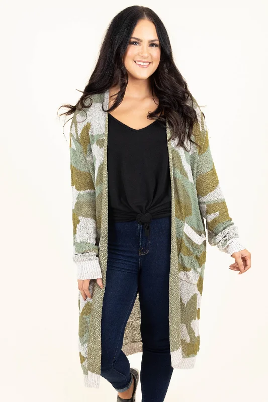 The Right Moment Cardigan, Olive