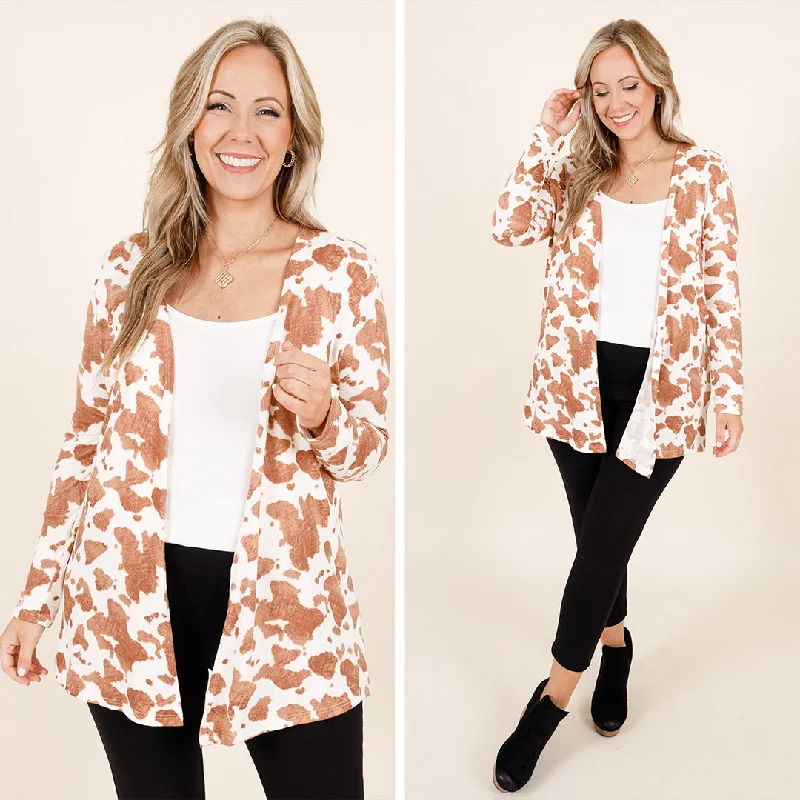 The Rustic Revival Cardigan, Brown