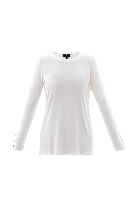 Marble Ladies LT WEIGHT ROUND NECK Ivory